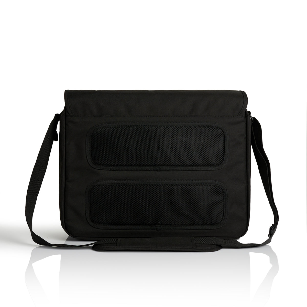 Recycled Messenger Bag 1027 - Black - Back