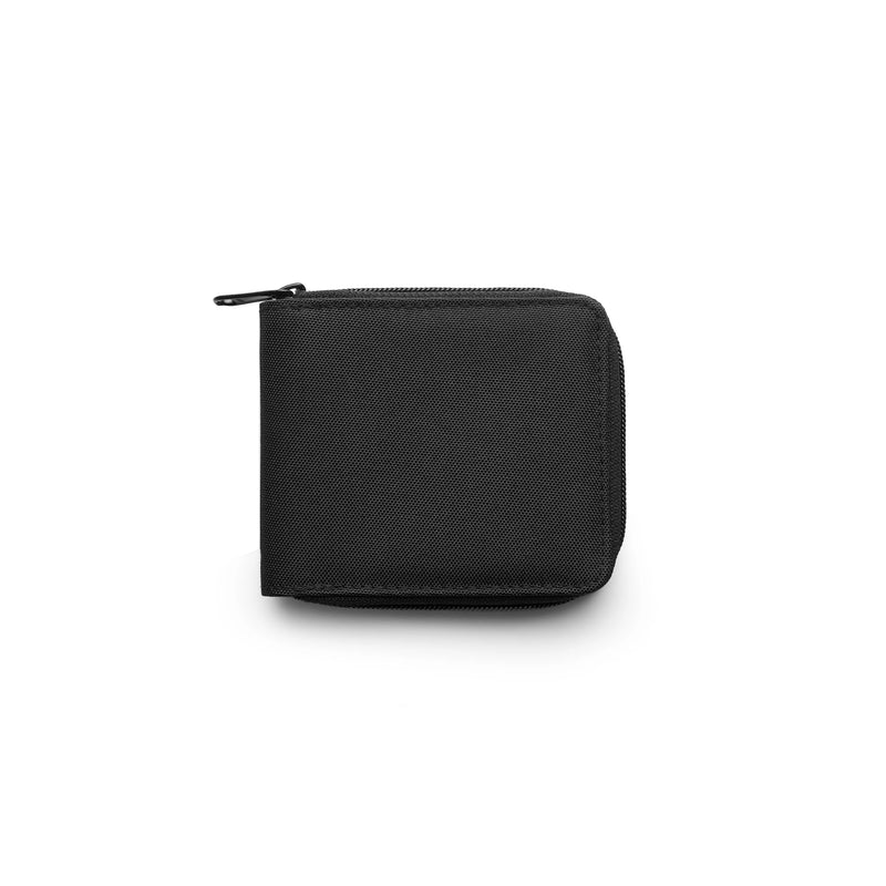Recycled Zip Wallet 1033 - Black - Front
