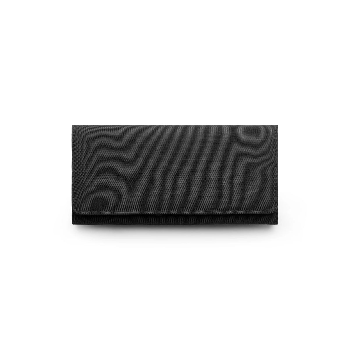 Recycled Long Wallet 1034 - Black - Front