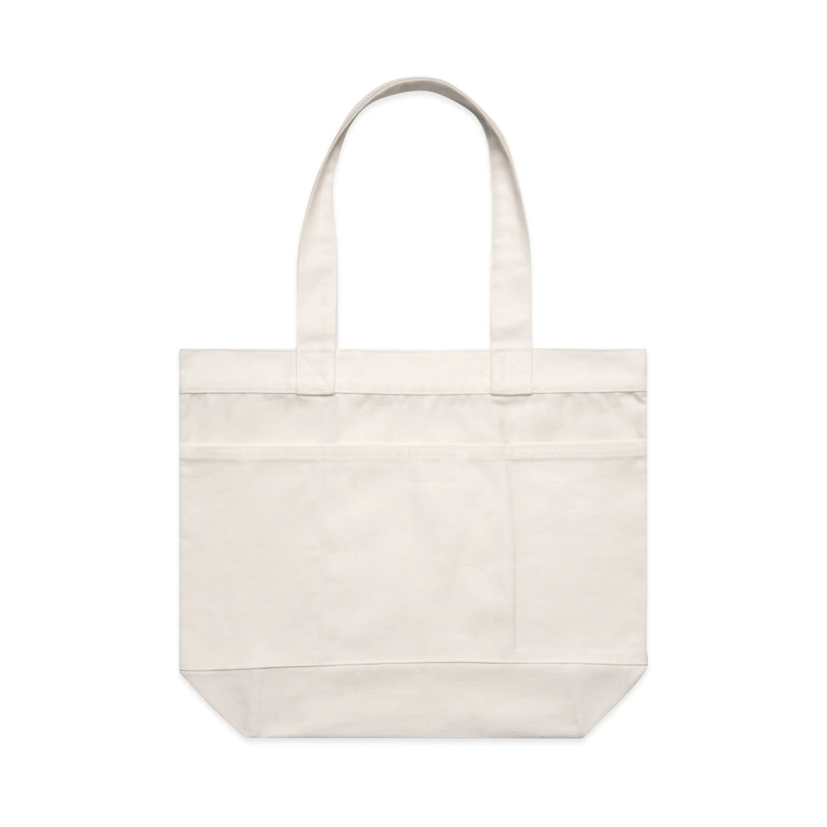 Pocket Tote Bag 1041 - Cream - Front