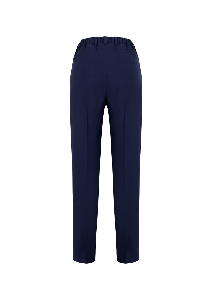 Siena Womens Bandless Elastic Waist Pant - Marine - Back