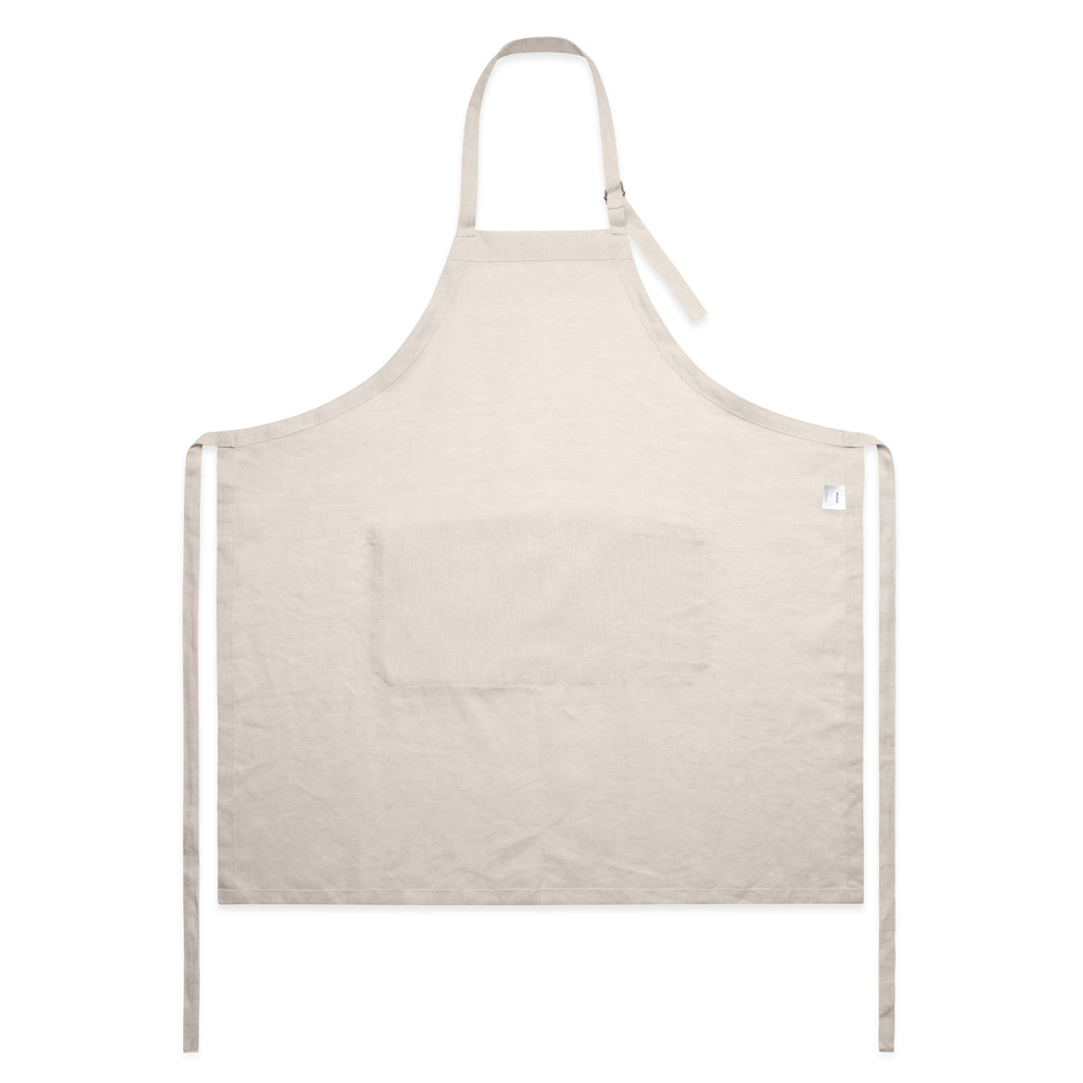 Linen Apron 1086 - Natural - Back