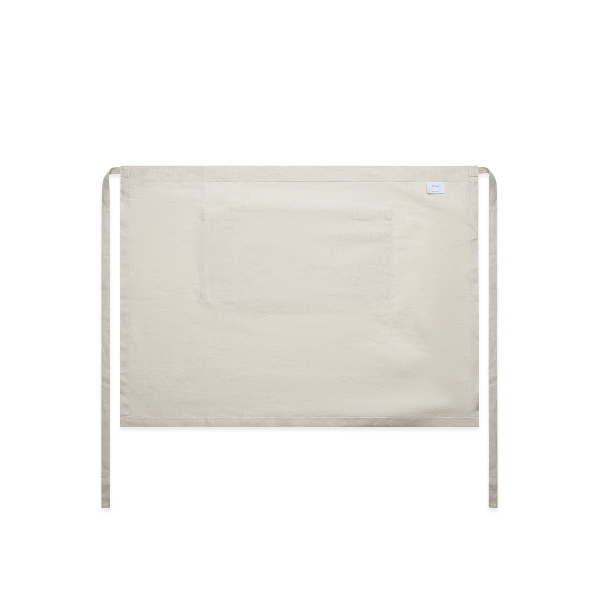 Linen Half Apron 1087 - Natural - Back