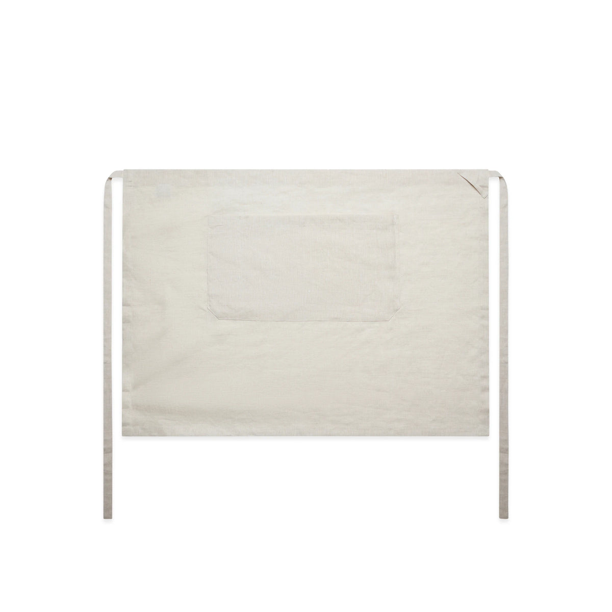 Linen Half Apron 1087 - Natural - Front