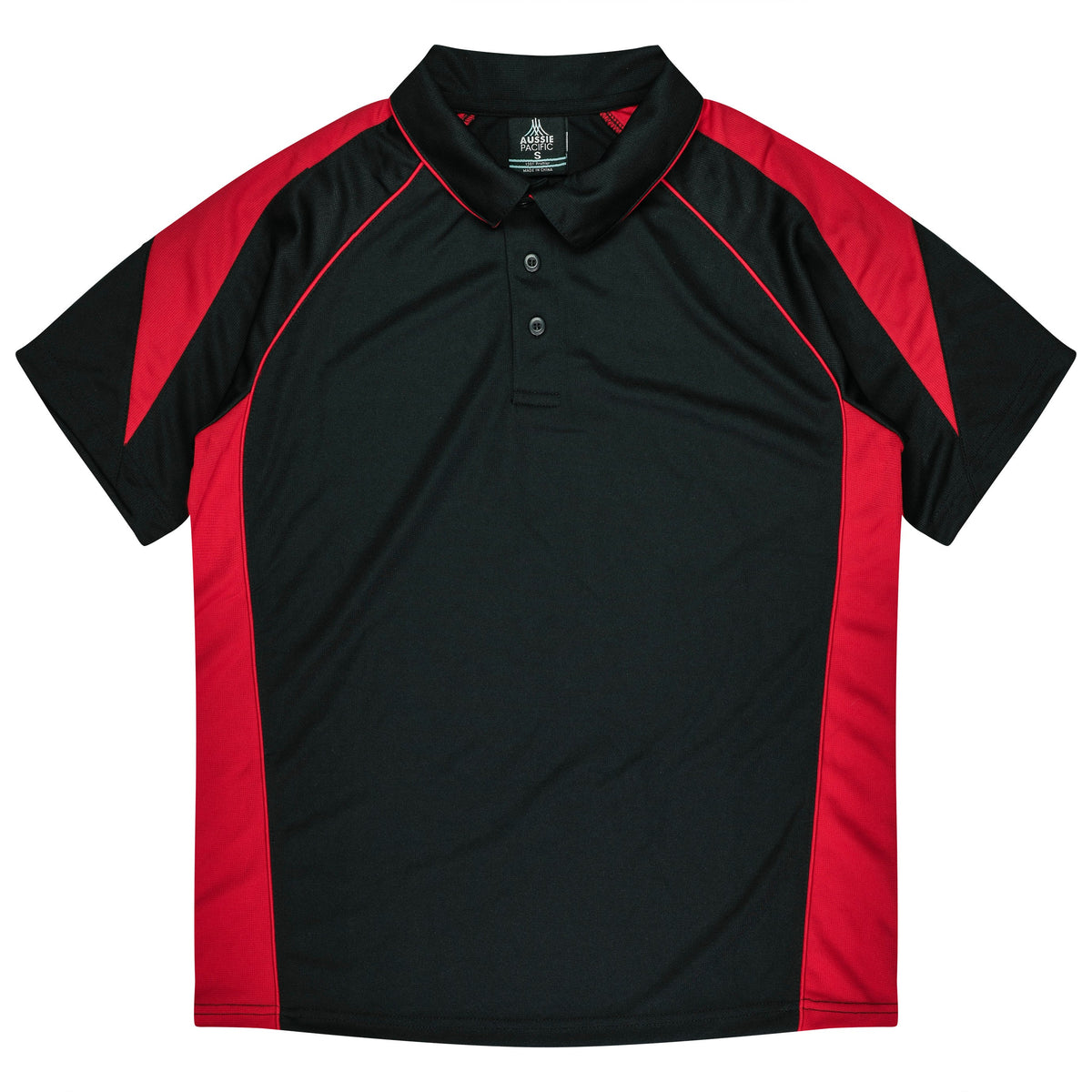 Aussie Pacific Premier Kids Polo 3301 - Black/Red