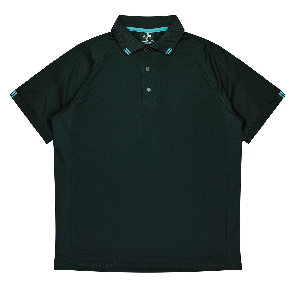 Aussie Pacific Flinders Men's Polo 1308 - Black/Teal