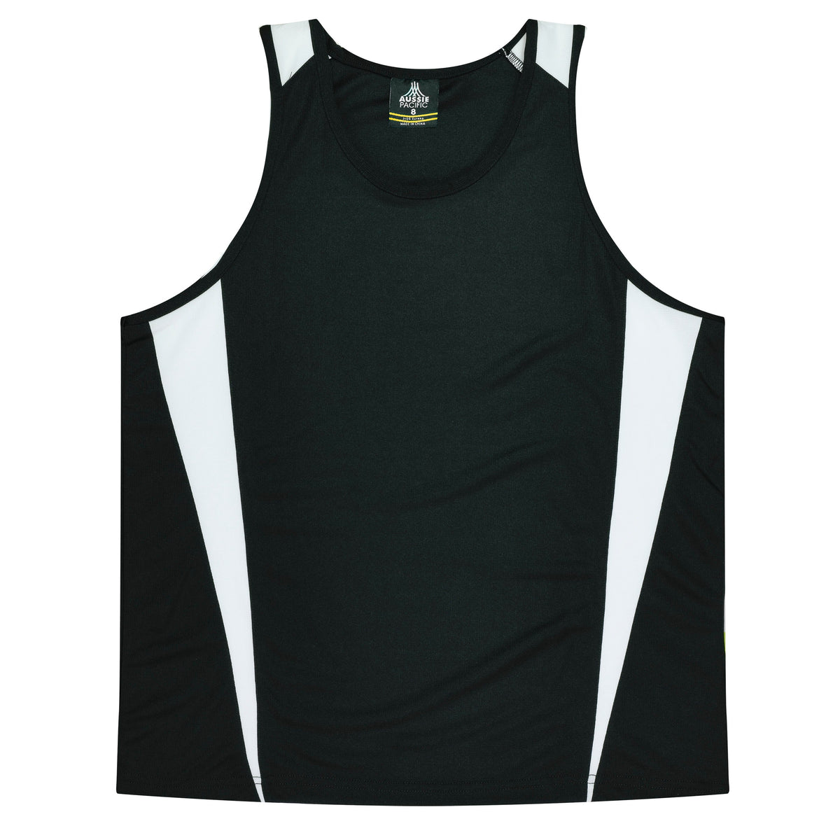 Aussie Pacific Eureka Kids Singlet 3104 - Black/White