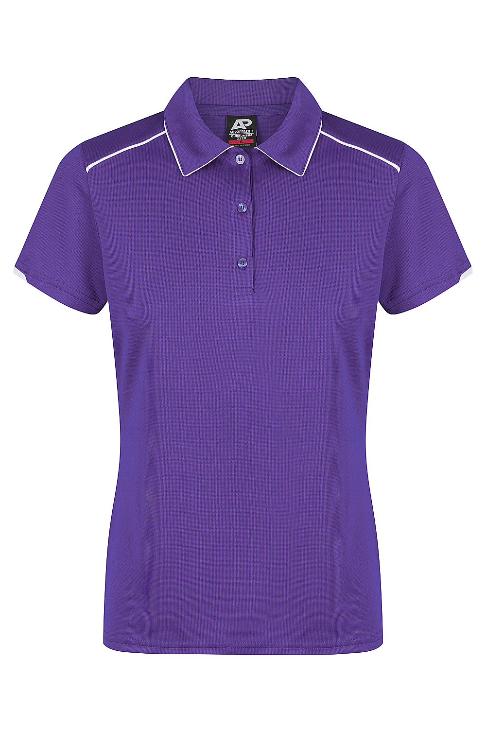 Aussie Pacific Currumbin Ladies Polo 2320 - Purple/White