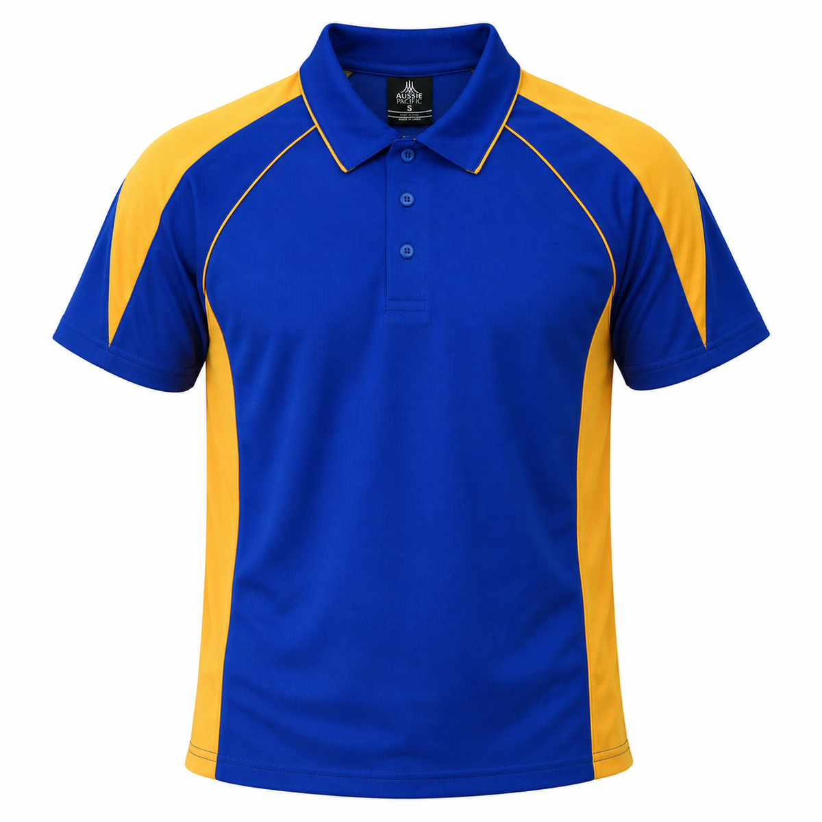 Aussie Pacific Premier Men's Polo 1301 - Royal/Gold