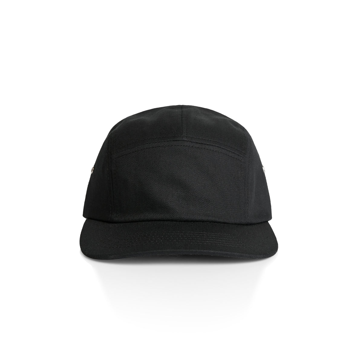 Finn Five Panel Cap 1103 - Black - Front
