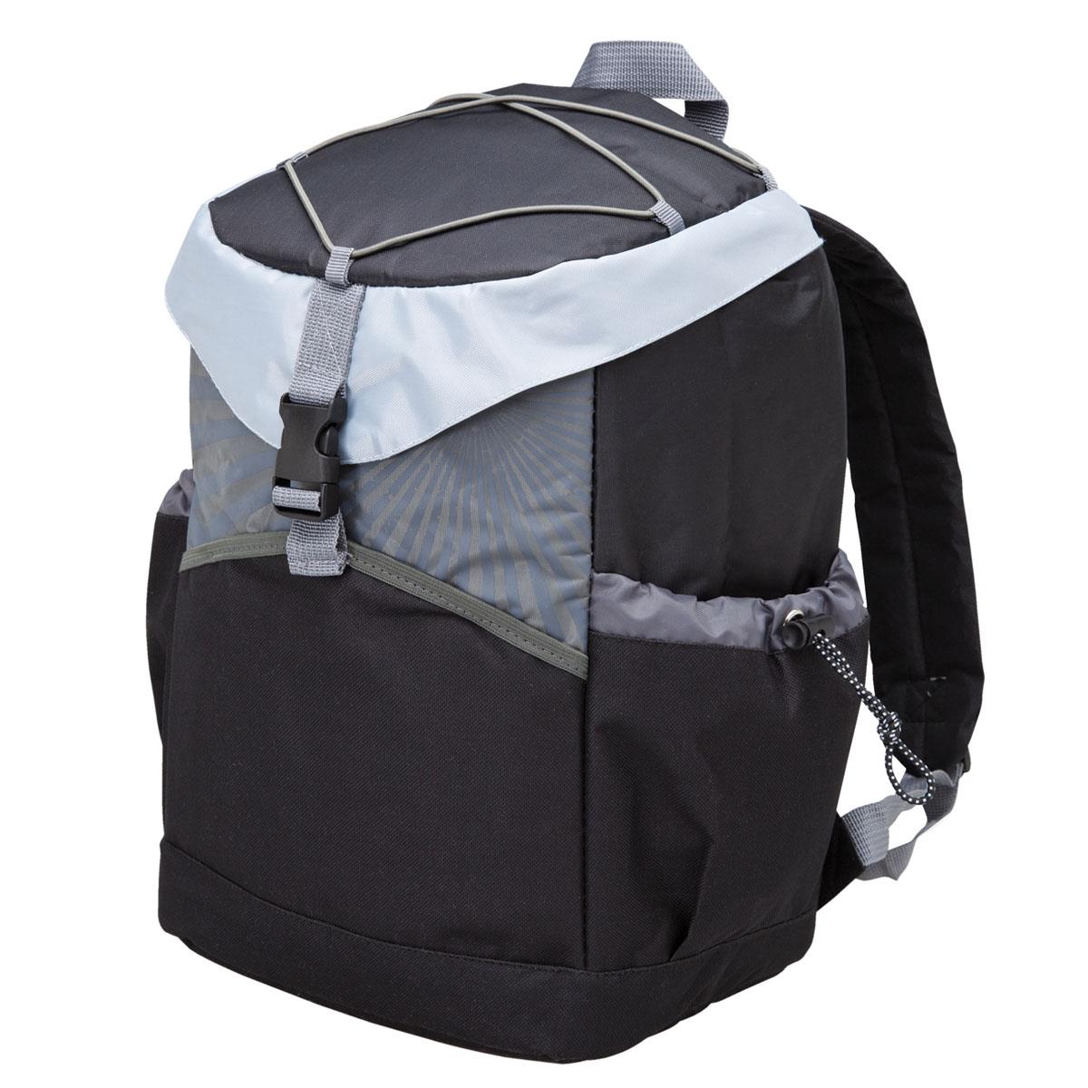 Sunrise Backpack Cooler - Black / Silver / Grey / Black - Front