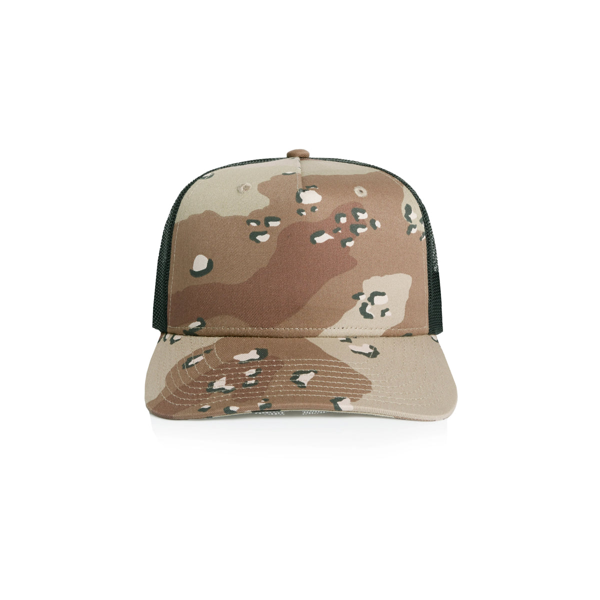 Stock Contrast Camo Trucker 1110C - Desert Camo/Black - Front