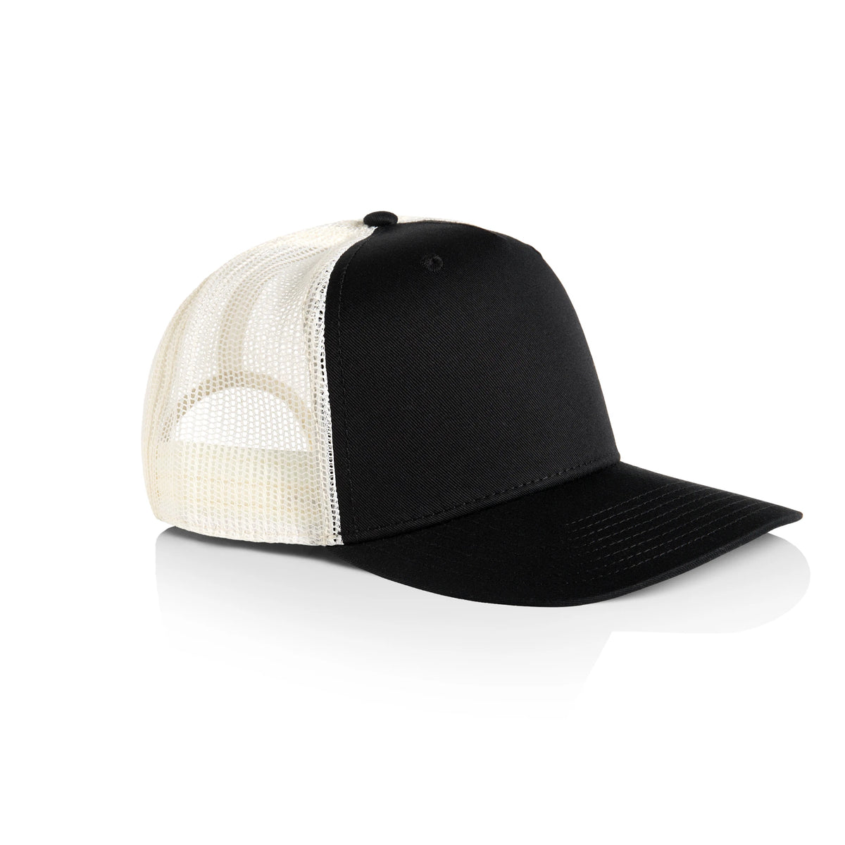Stock Contrast Trucker 1110 - Black/Ecru - Front