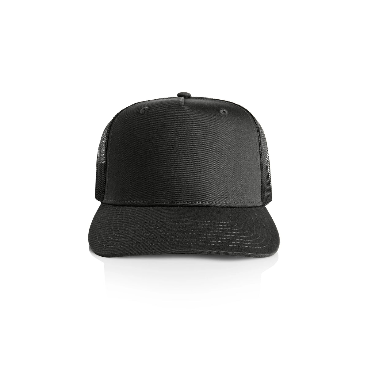 Stock Contrast Trucker 1110 - Coal/Black - Front