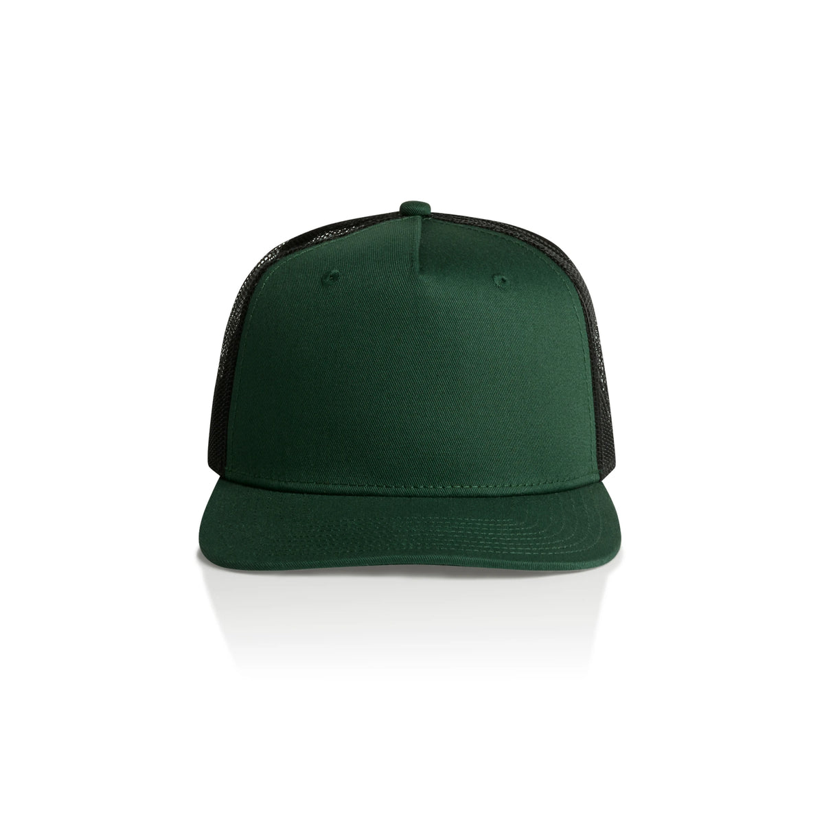 Stock Contrast Trucker 1110 - Forest Green/Black - Front