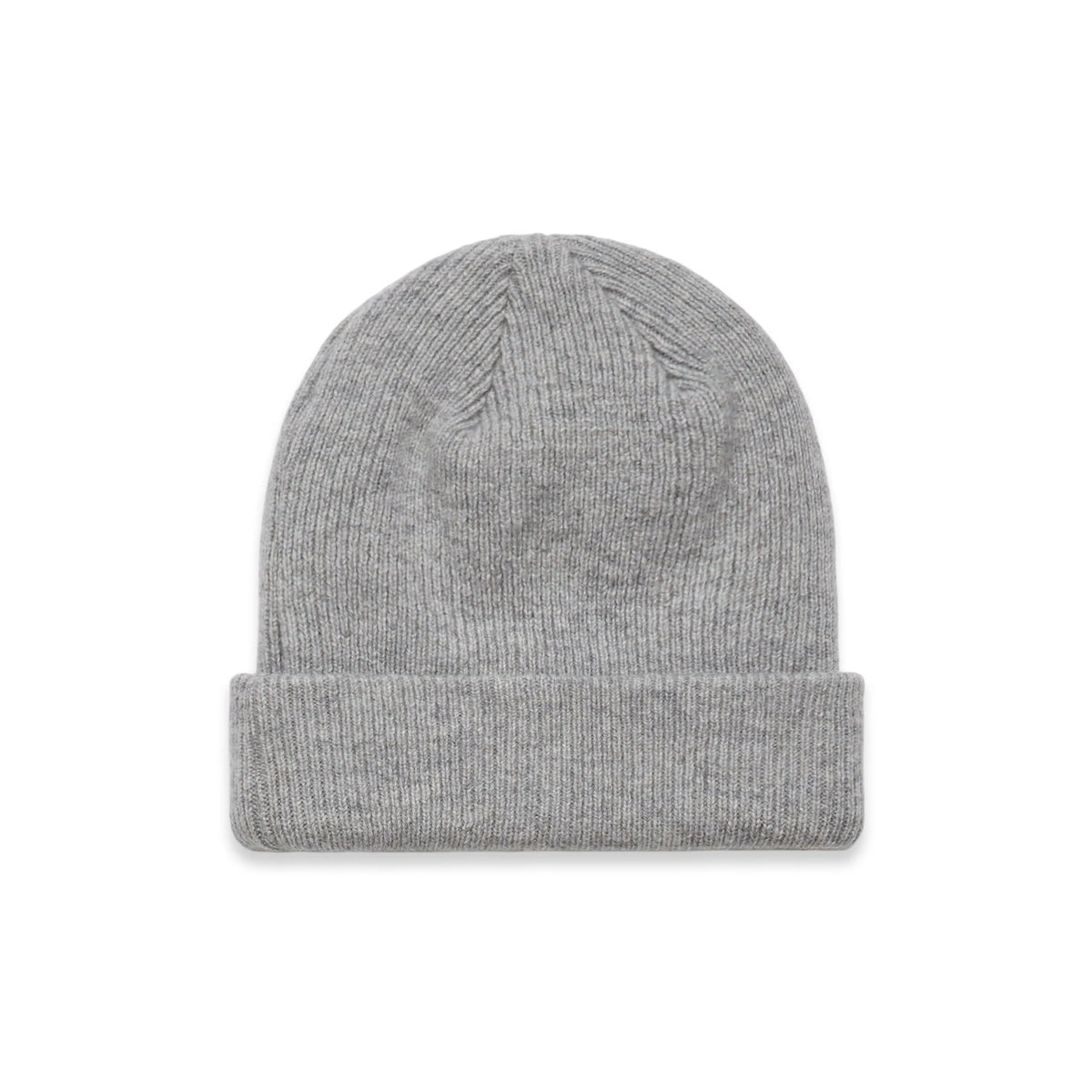 Knit Beanie 1115 - Grey Marle - Front