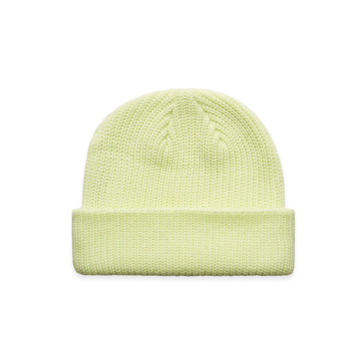 Cable Beanie 1120 - Lime - Front