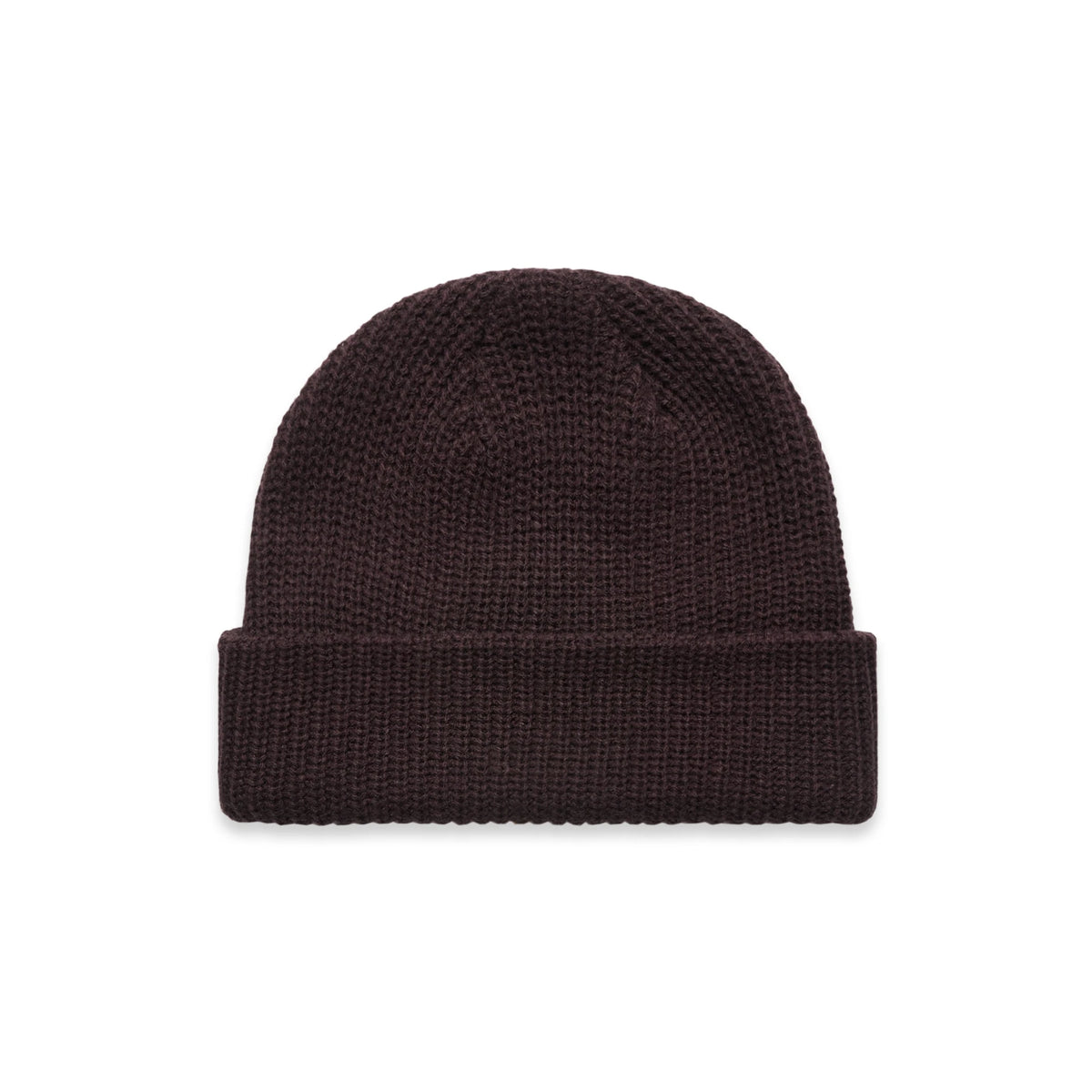 Cable Beanie 1120 - Plum - Front