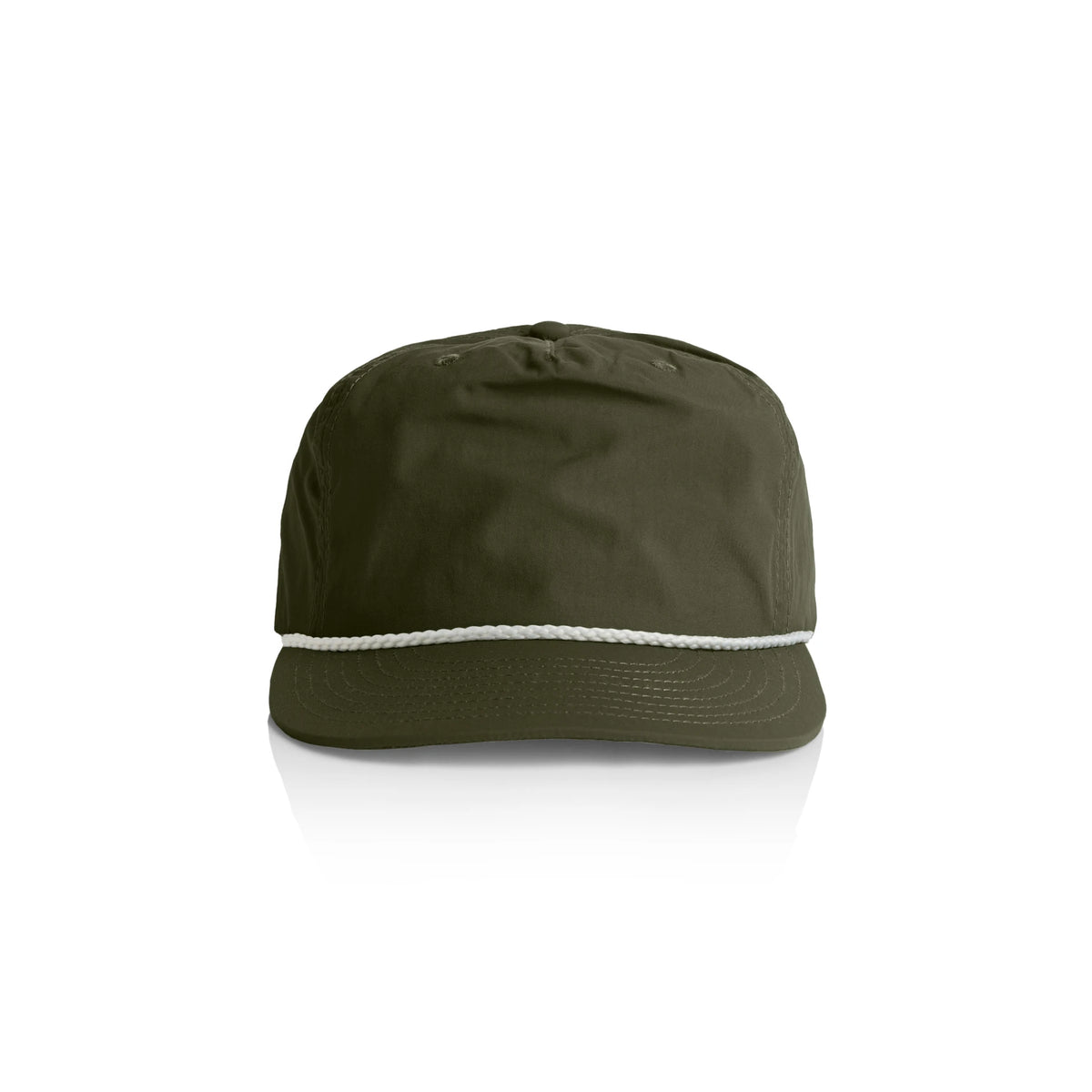 Surf Rope Cap 1123 - Army/White - Front