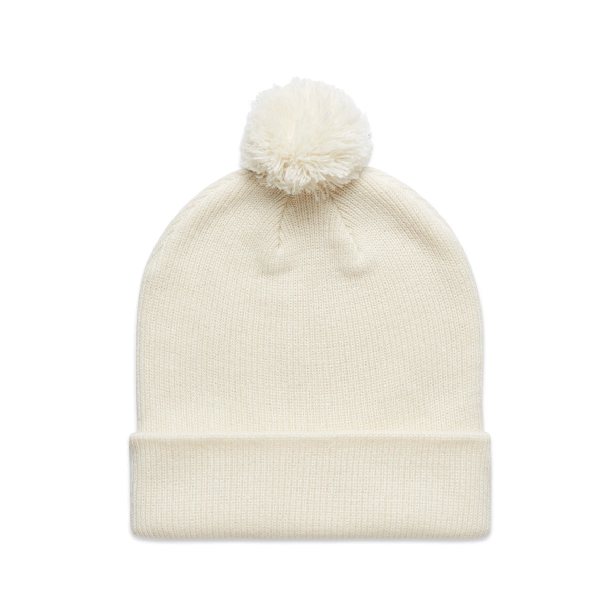 Pom Pom Beanie 1124 - Ecru - Front