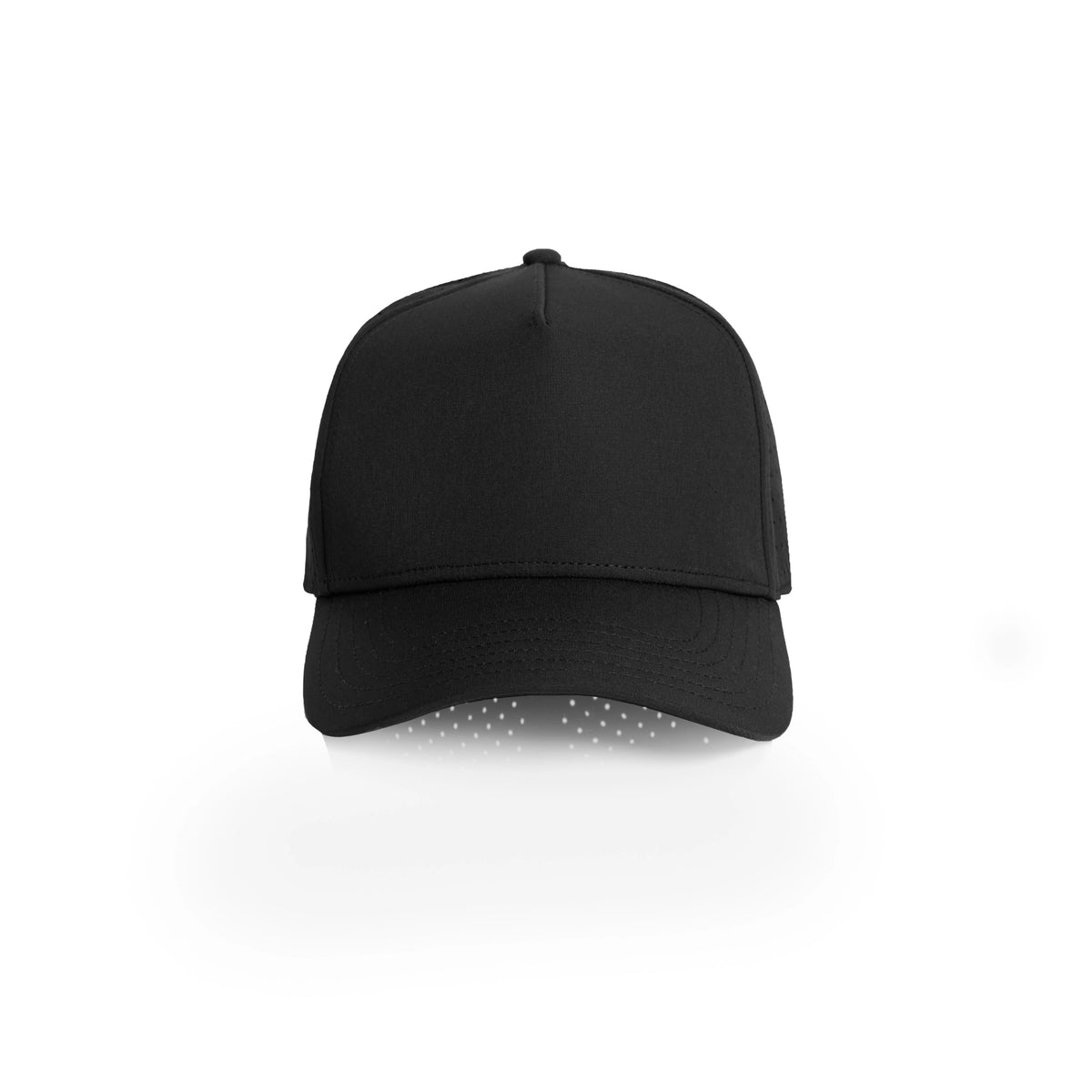 Frame Perforated Cap 1166 - Black - Front