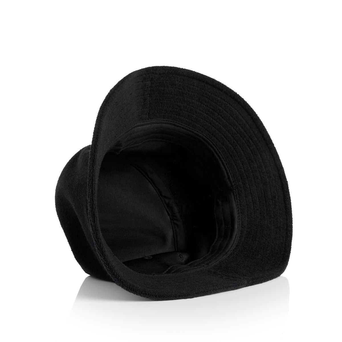 Terry Bucket Hat 1175 - Black - Back