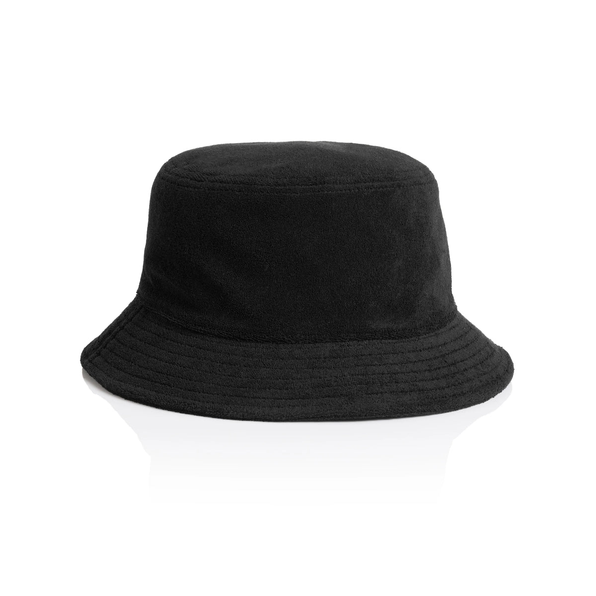 Terry Bucket Hat 1175 - Black - Front