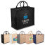 Eco Jute Tote with wide gusset - view