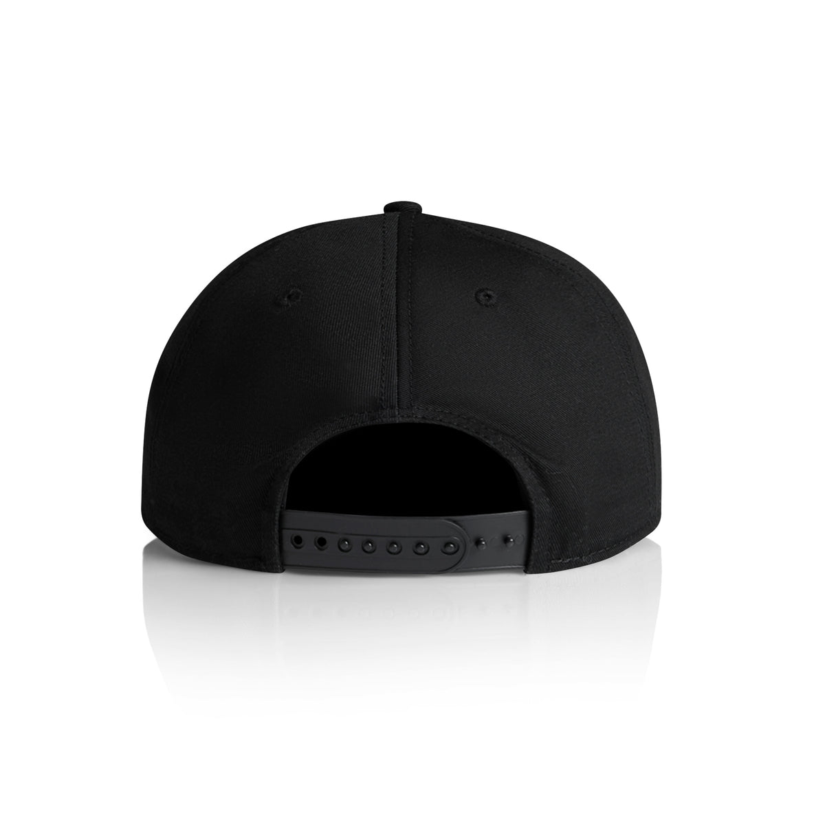 Stock 7-Panel Cap 1184 - Black - Back