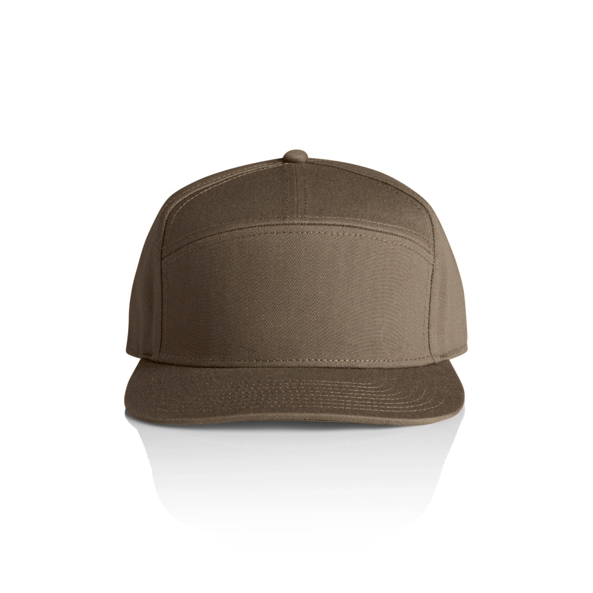 Stock 7-Panel Cap 1184 - Walnut - Front