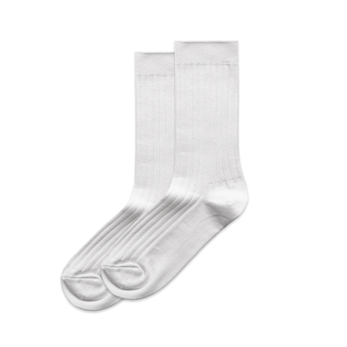 Wo's Rib Socks (2 Pairs) 1203 - White - Front
