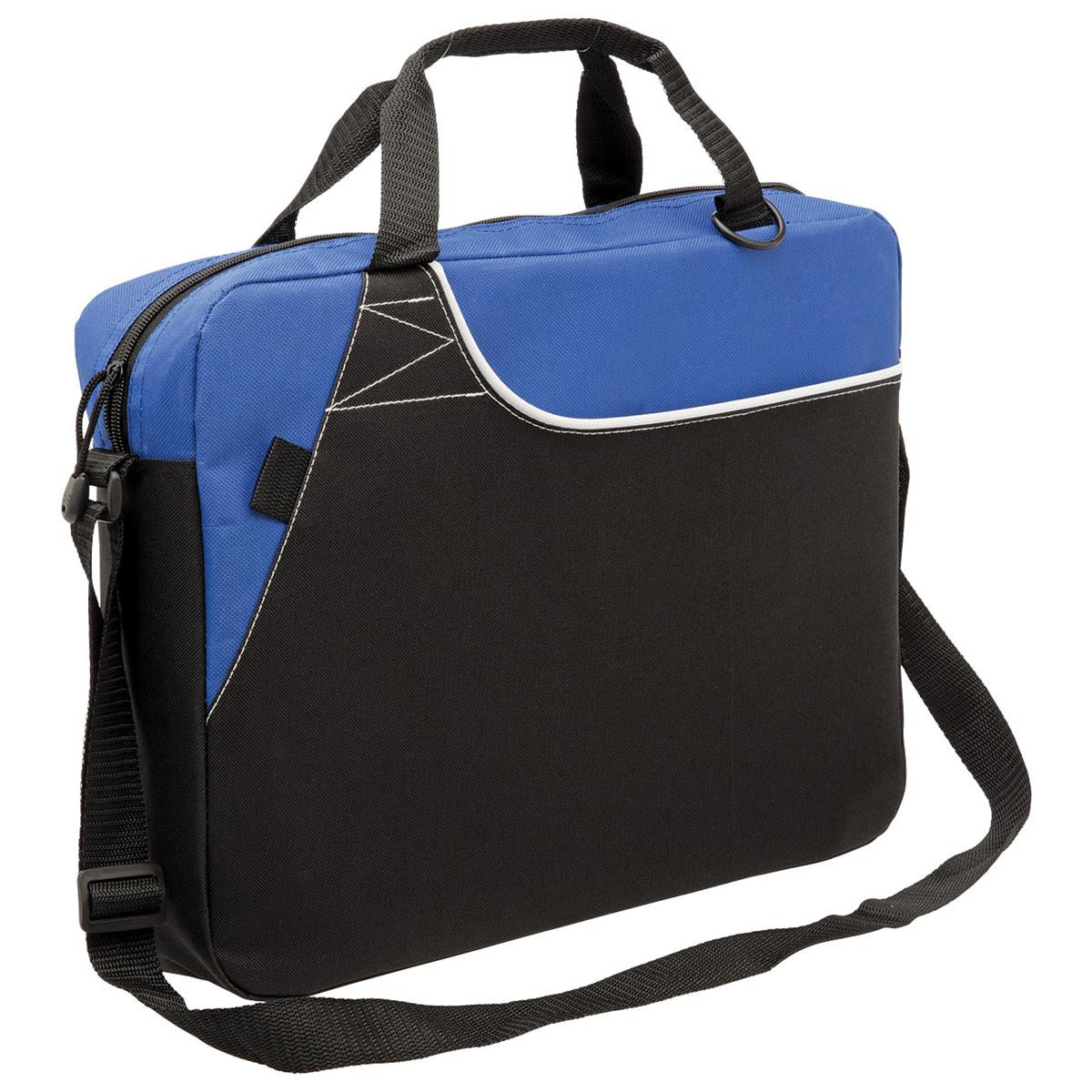 Switch Satchel - Black / Royal - Front