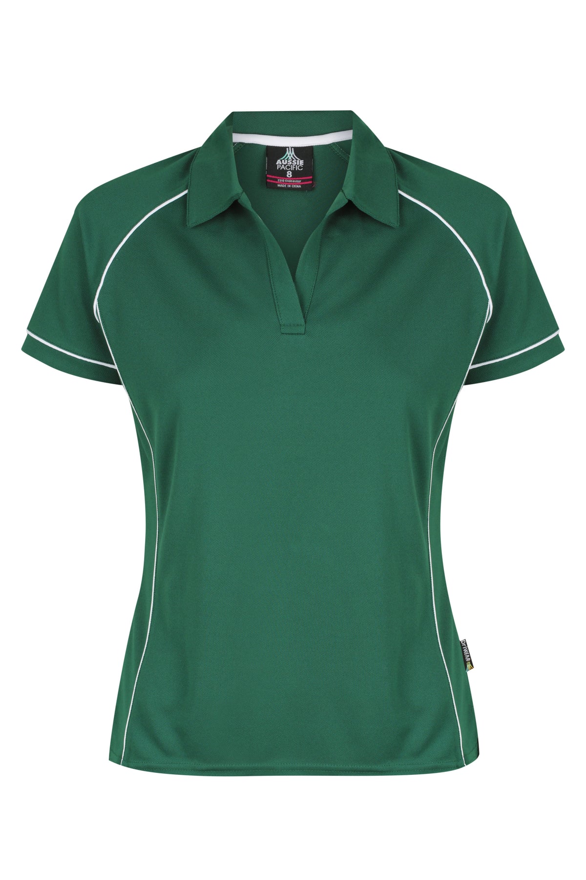 Aussie Pacific Endeavour Ladies Polo 2310 - Bottle/White