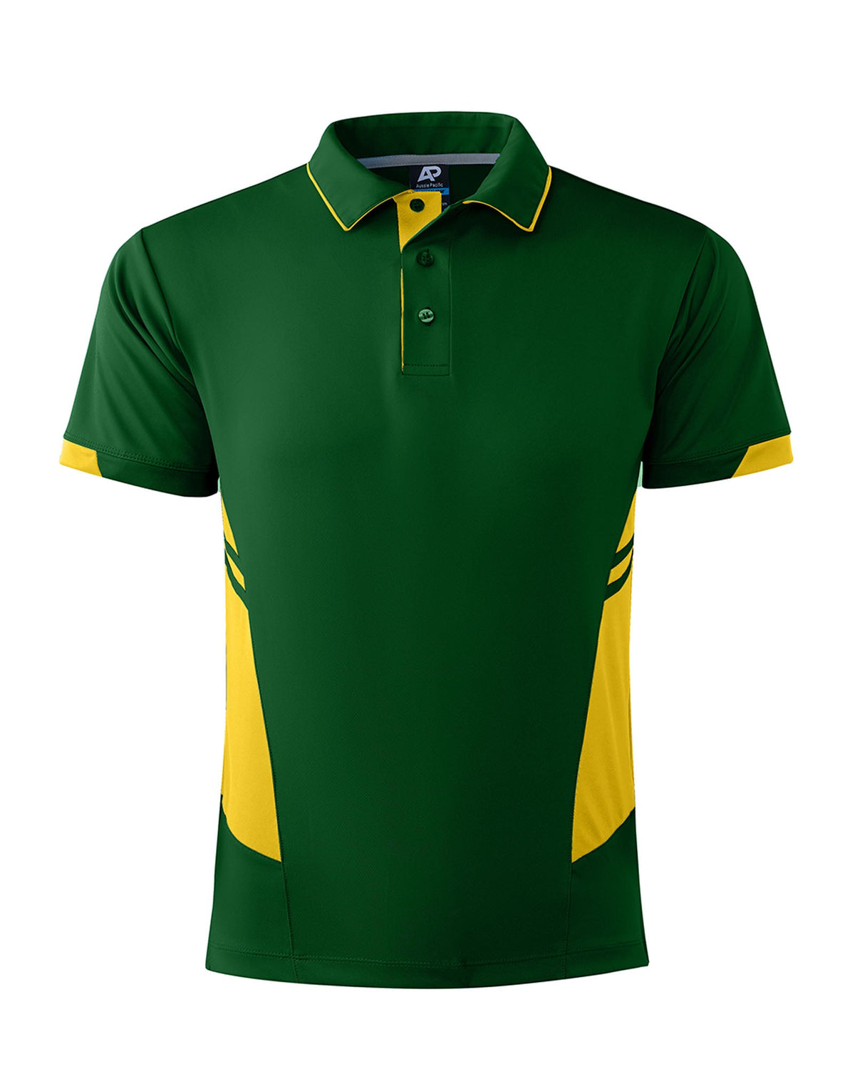 Aussie Pacific Tasman Men's Polo 1311 - Bottle/Gold
