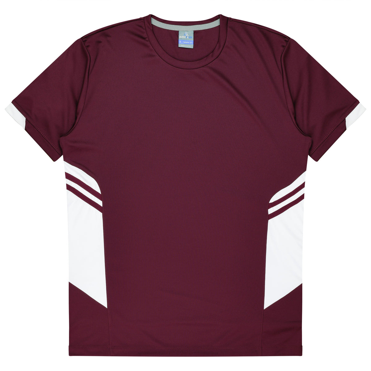 Aussie Pacific Tasman Men's Tee 1211 - Maroon/White
