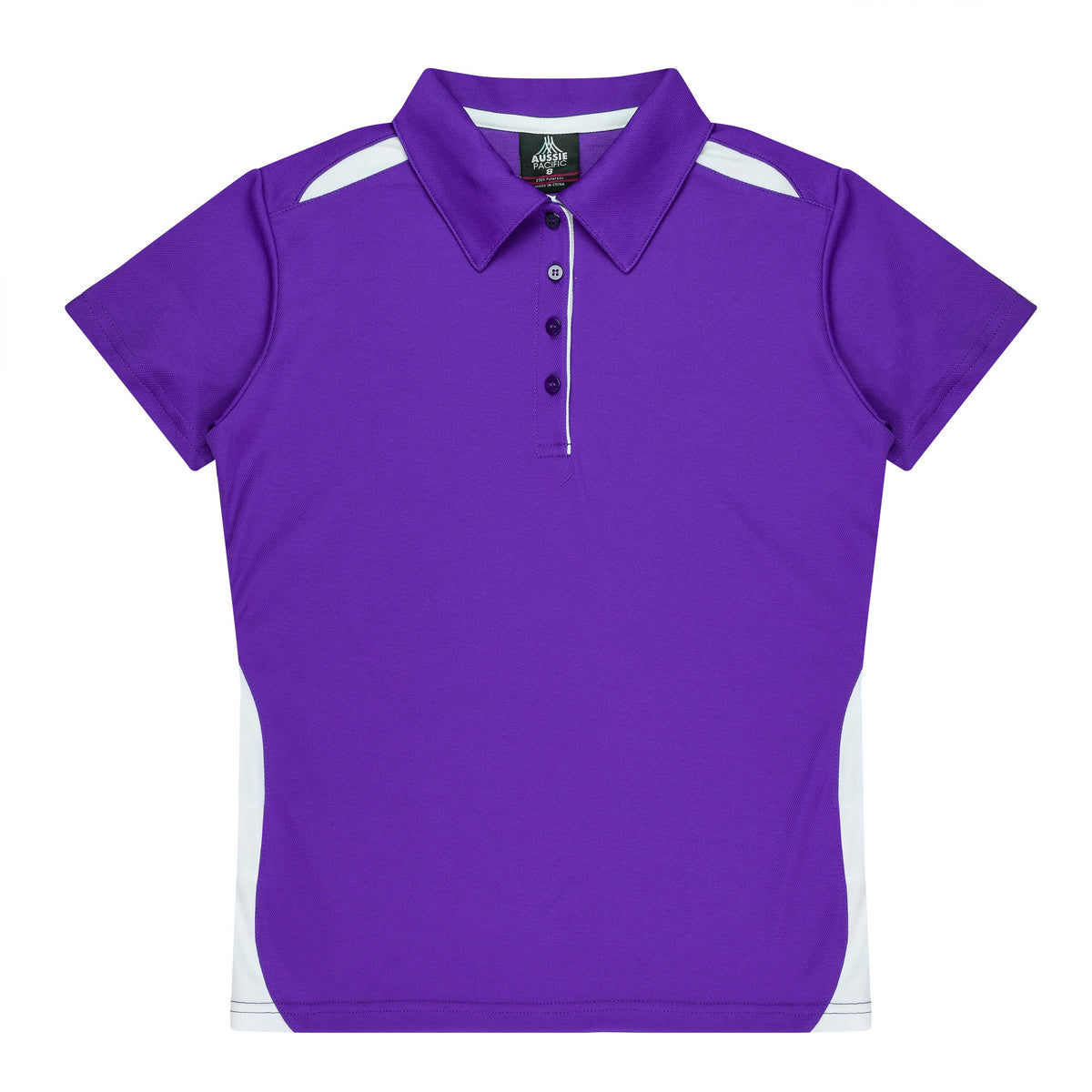 Aussie Pacific Paterson Ladies Polo 2305 - Purple/White
