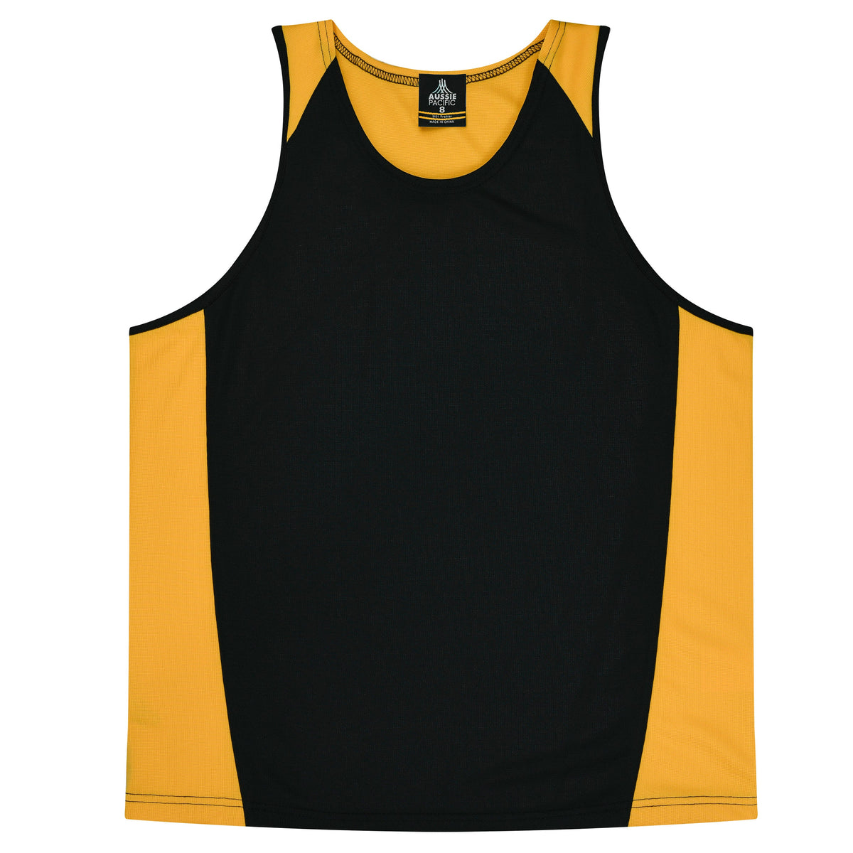 Aussie Pacific Premier Kids Singlet 3101 - Black/Gold