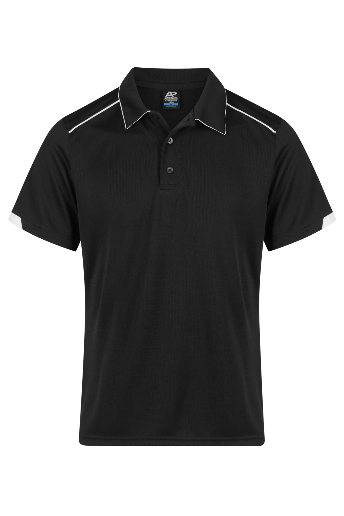 Aussie Pacific Currumbin Men's Polo 1320 - Black/White
