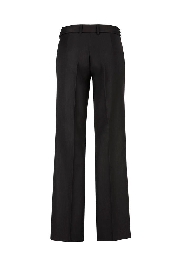 Comfort Wool Stretch Womens Adjustable Waist Pant - Black - Back