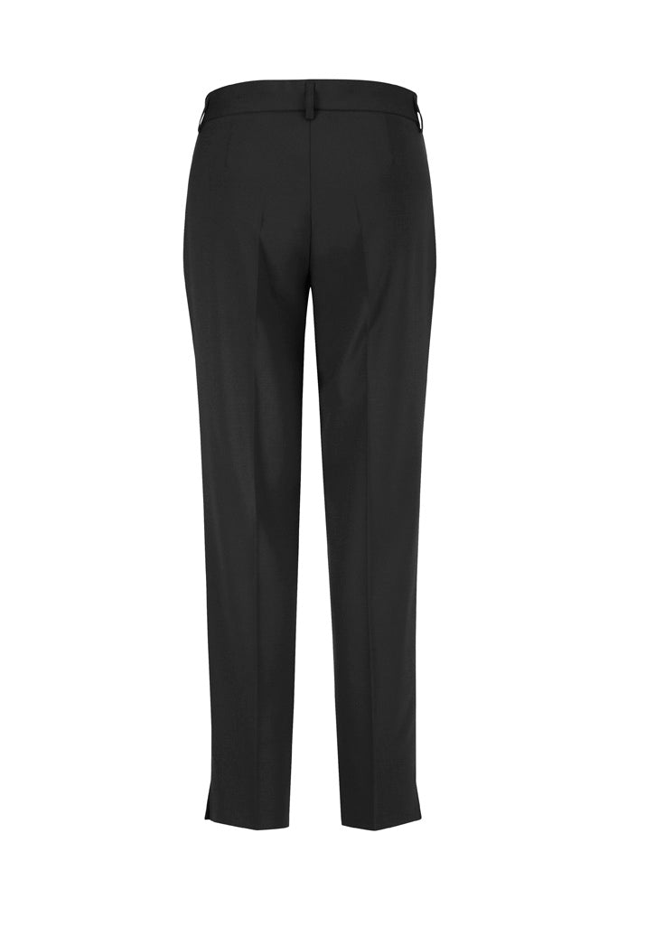 Comfort Wool Stretch Womens Slim Leg Pant - Black - Back