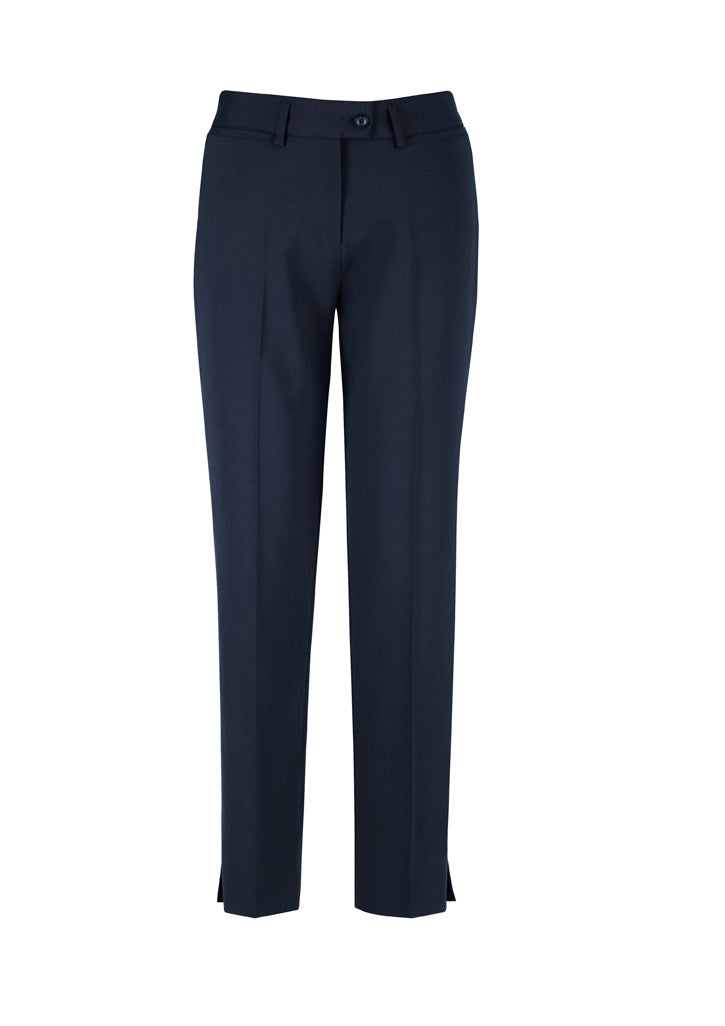 Comfort Wool Stretch Womens Slim Leg Pant - Navy - Front