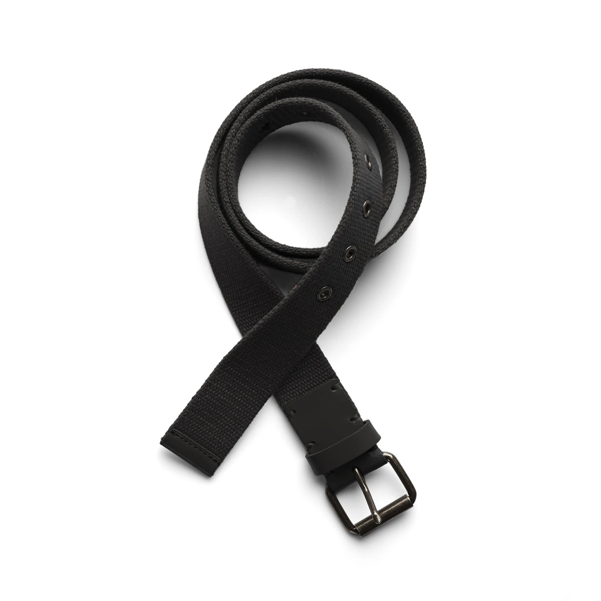 Cotton Webbing Belt 1406 - Black - Front