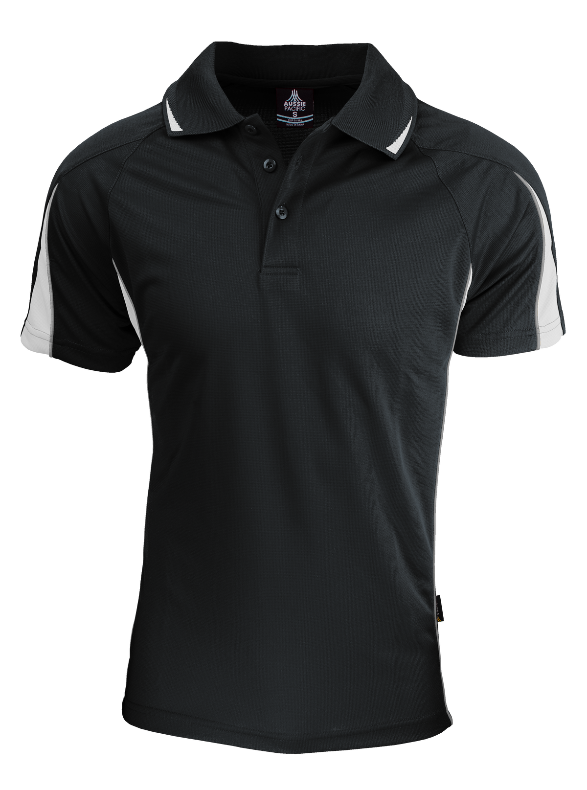 Aussie Pacific Eureka Men's Polo 1304 - Black/White