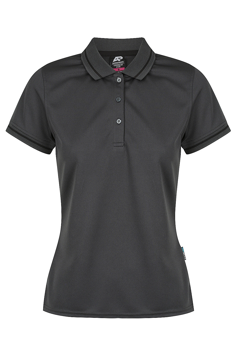 Aussie Pacific Cottesloe Ladies Polo 2319 - Slate/Black