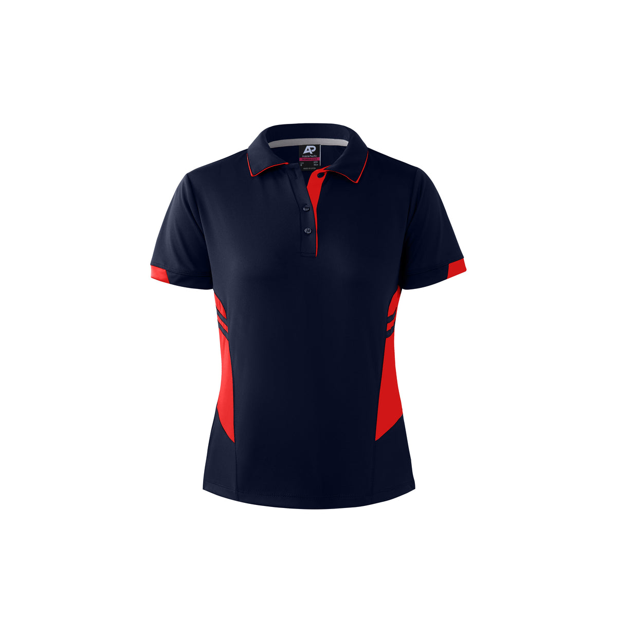Aussie Pacific Tasman Ladies Polo 2311 - Navy/Red