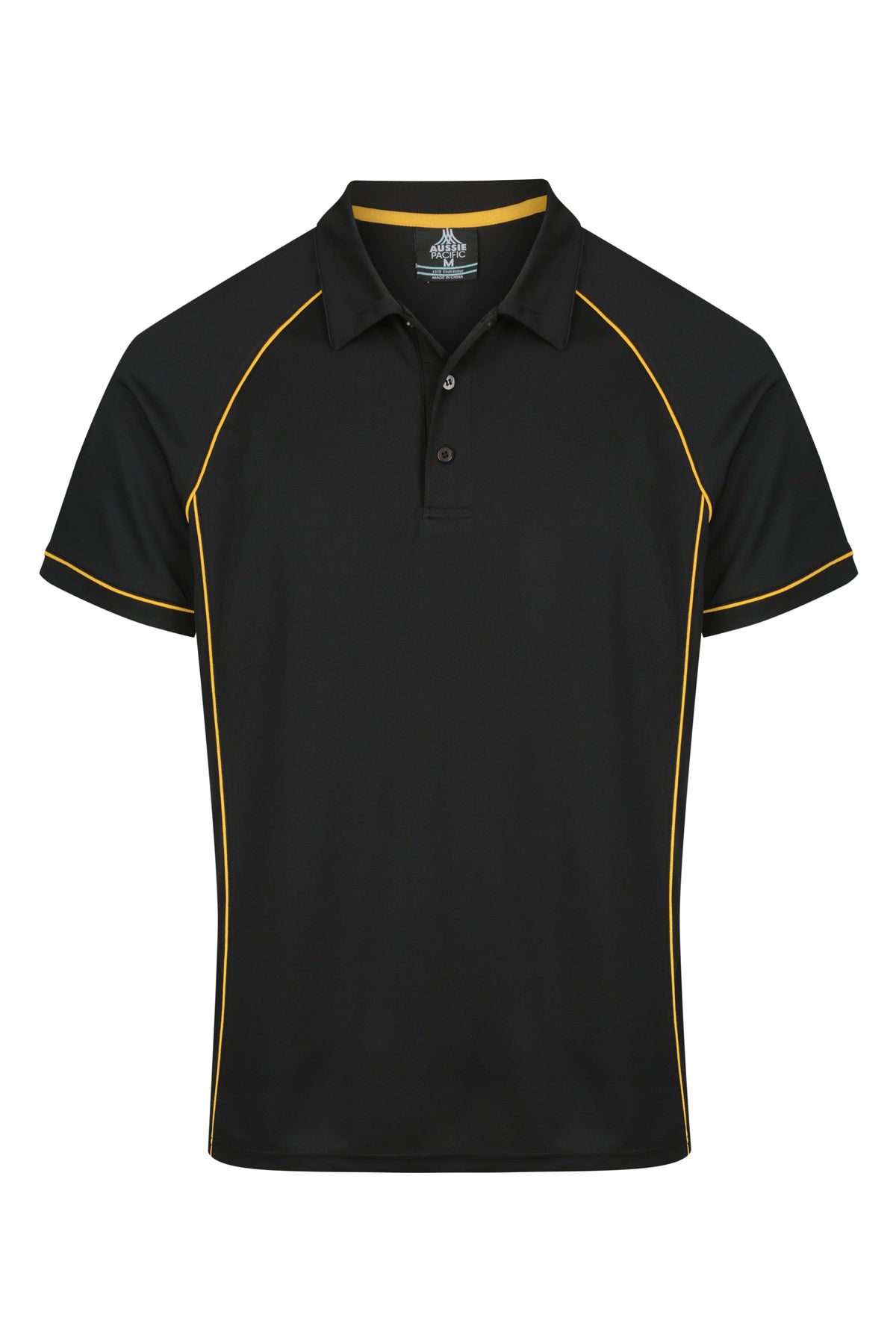 Aussie Pacific Endeavour Men's Polo 1310 - Black/Gold