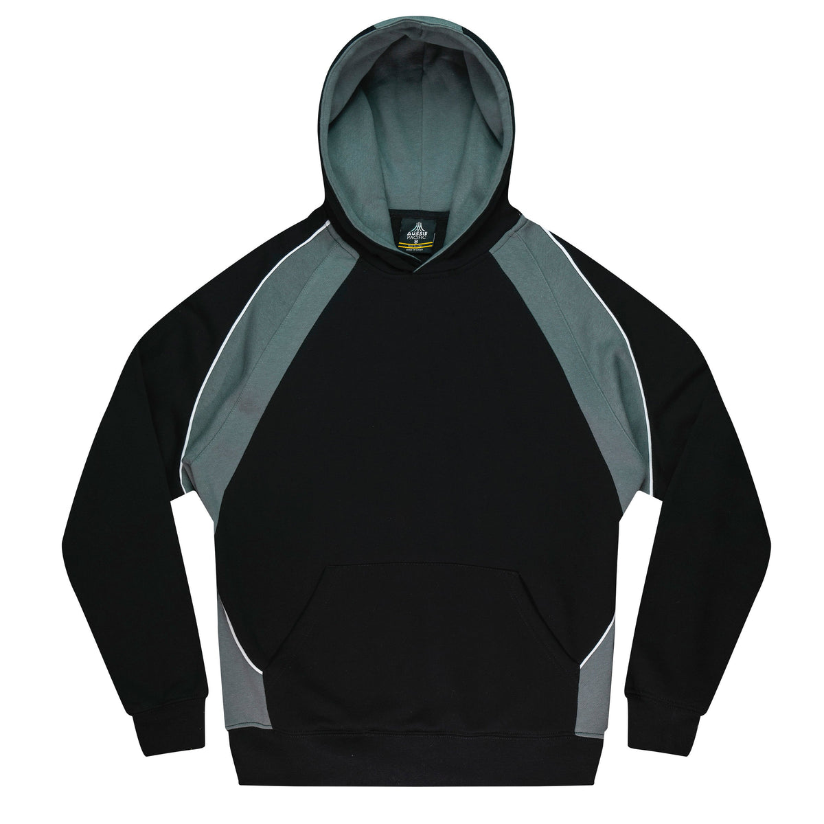 Aussie Pacific Huxley Kids Hoodie 3509 - Black/Ashe/White