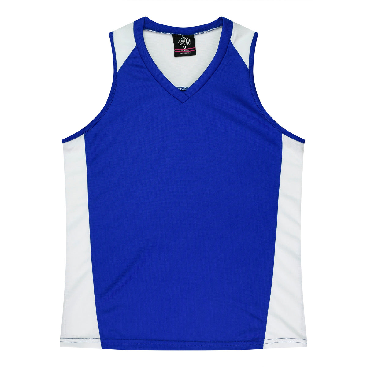 Aussie Pacific Premier Ladies Singlet 2101 - Royal/White