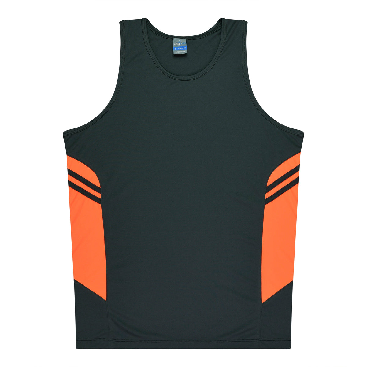 Aussie Pacific Tasman Kids Singlet 3111 - Slate/Neon Orange