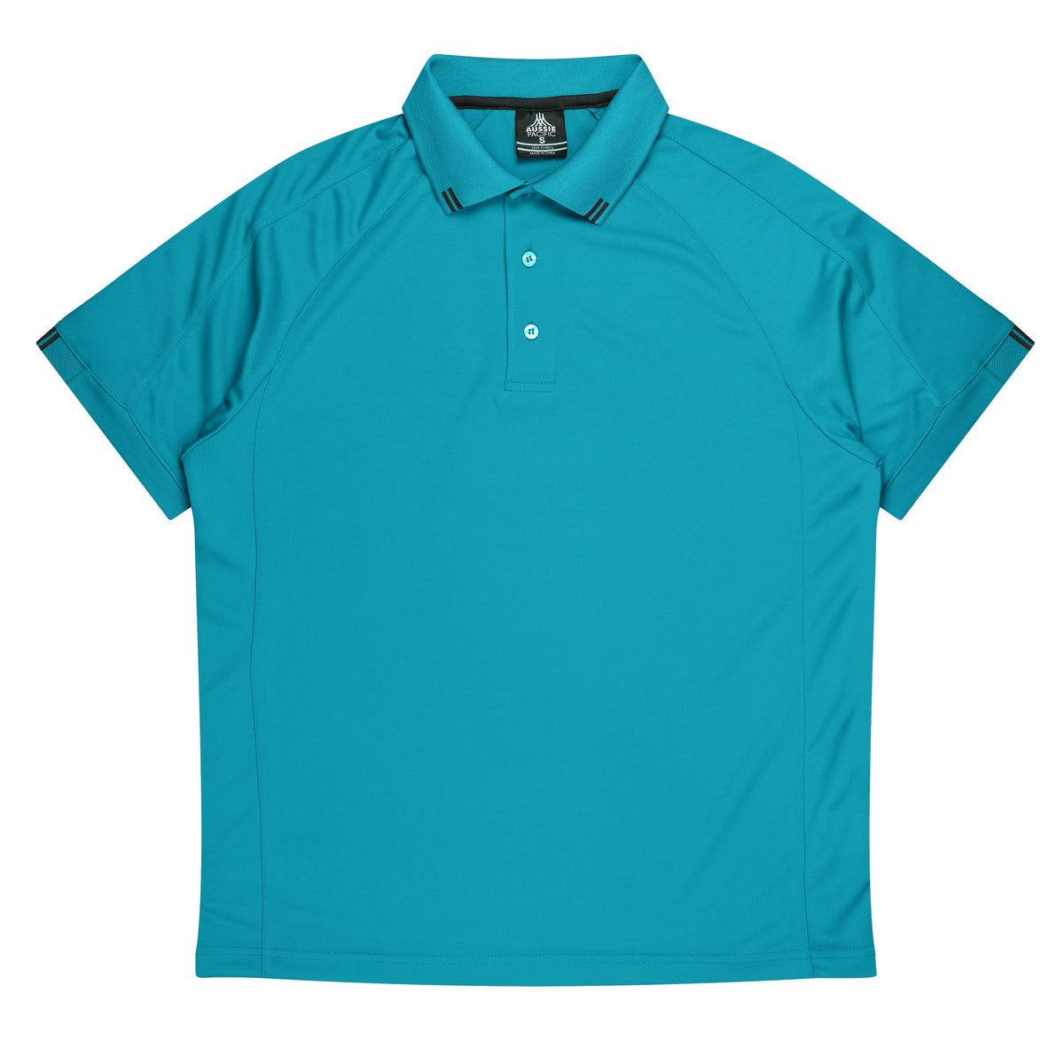 Aussie Pacific Flinders Men's Polo 1308 - Teal/Black